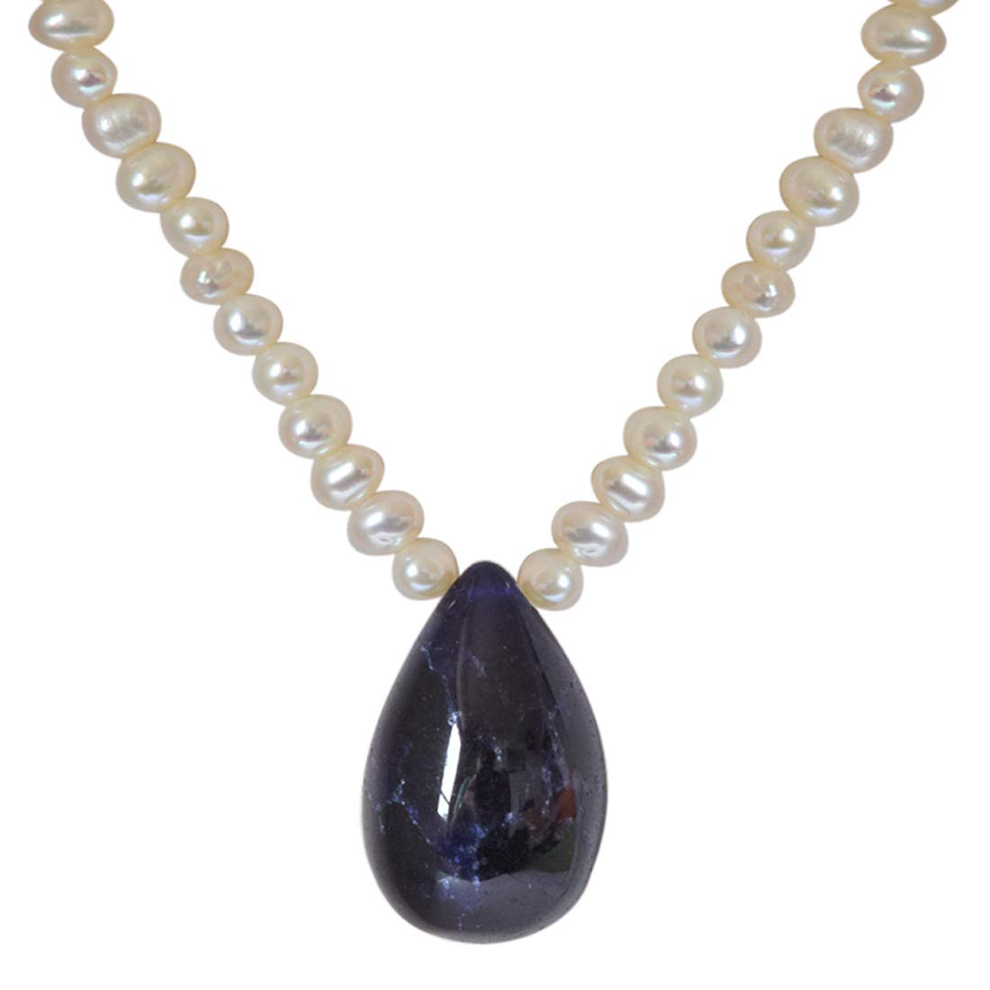 Buy Sapphire Pearl Necklaces, Pearl And Sapphire Jewelry Surat Diamond