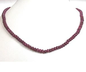 Single Line Red Ruby Necklace SN429 -Ruby Necklace