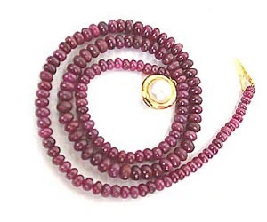 Single Line Red Ruby Necklace SN429 -Ruby Necklace