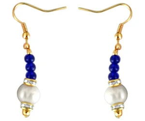 Blue Star -Real Pearl & Colored stone Set -Single Line