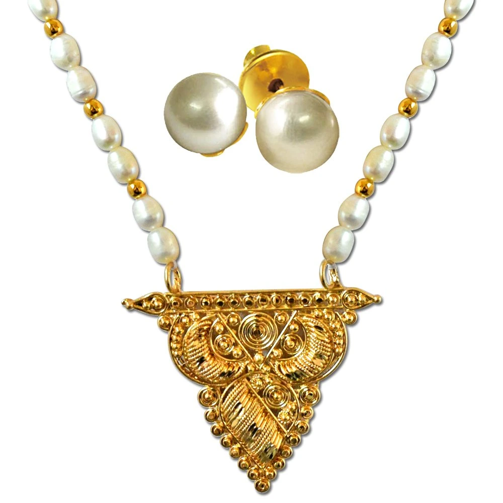 Oceana 22k Gold Pearl Chain - R Narayan Jewellers