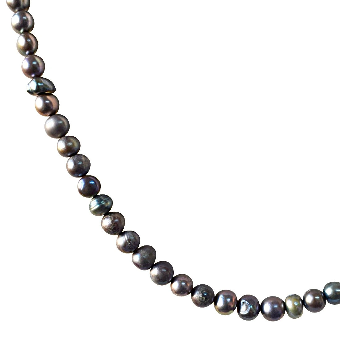 Elegant Grey Pearl Necklace: A Touch of Grace (SN884)