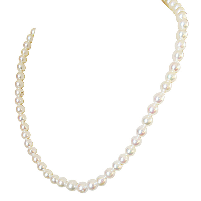 Discover Pure Elegance: The Japanese Cultured Pearl Necklace (SN887)