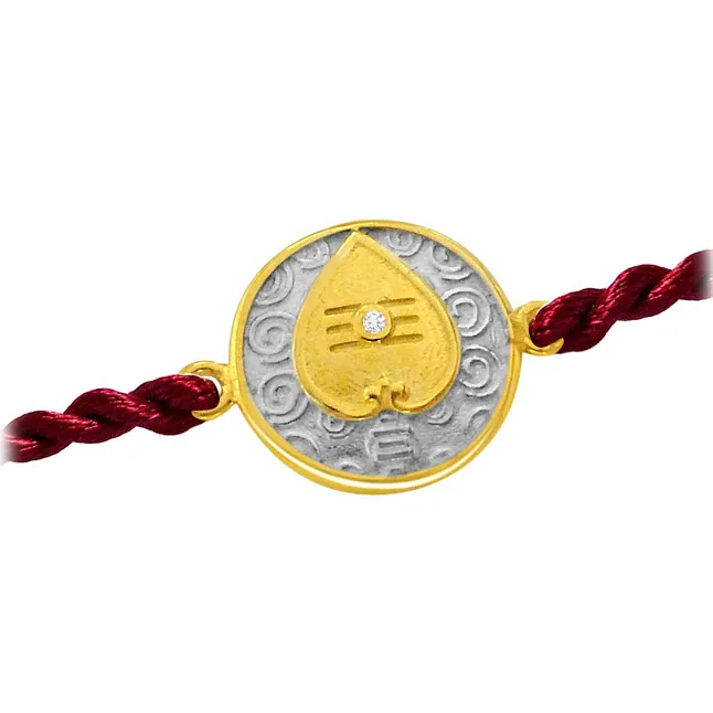 Vel - Diamond and 14kt Gold Rakhi (SNDG10)