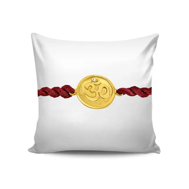 OM - Diamond and 18kt Yellow Gold Rakhi (SNDG1)