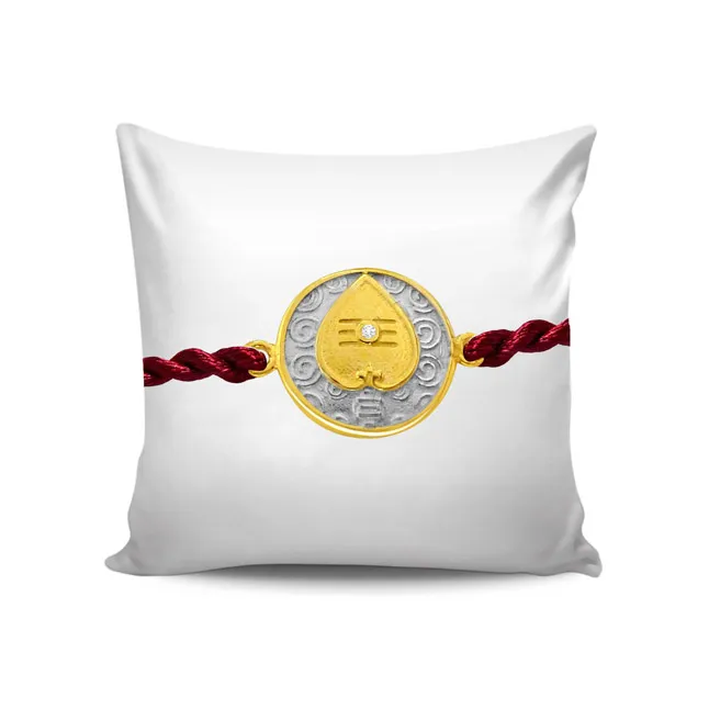 Vel - Diamond and 14kt Gold Rakhi (SNDG10)