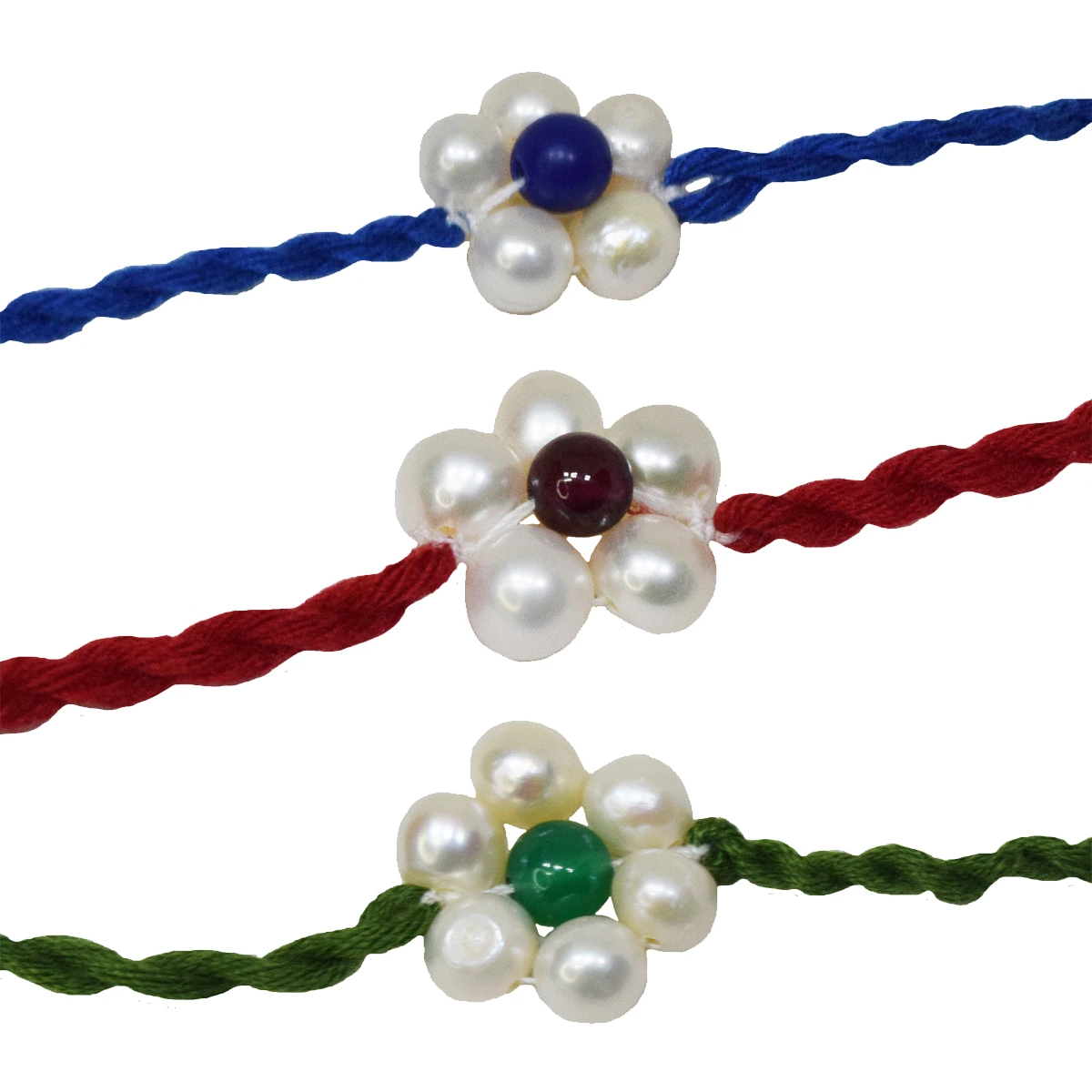 Eternal Harmony Flower Rakhi Trio (SNGP7+SNGP8+SNGP9)