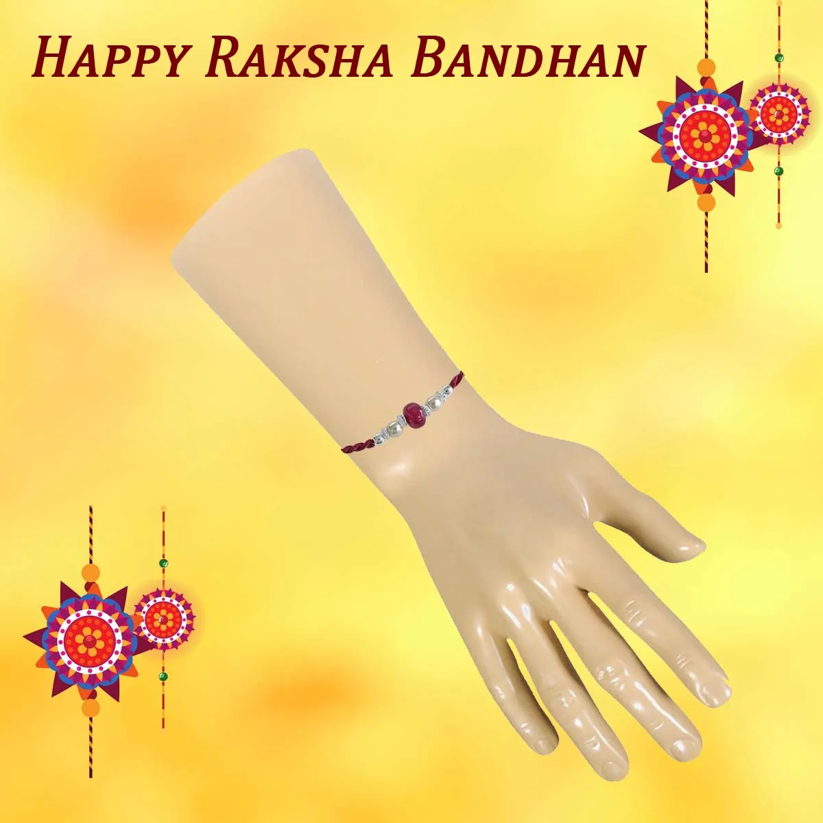 A Fine Real Red Ruby Rakhi SNRB-1