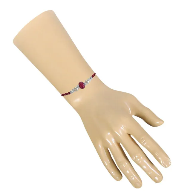 A Fine Real Red Ruby Rakhi (SNRB-1)