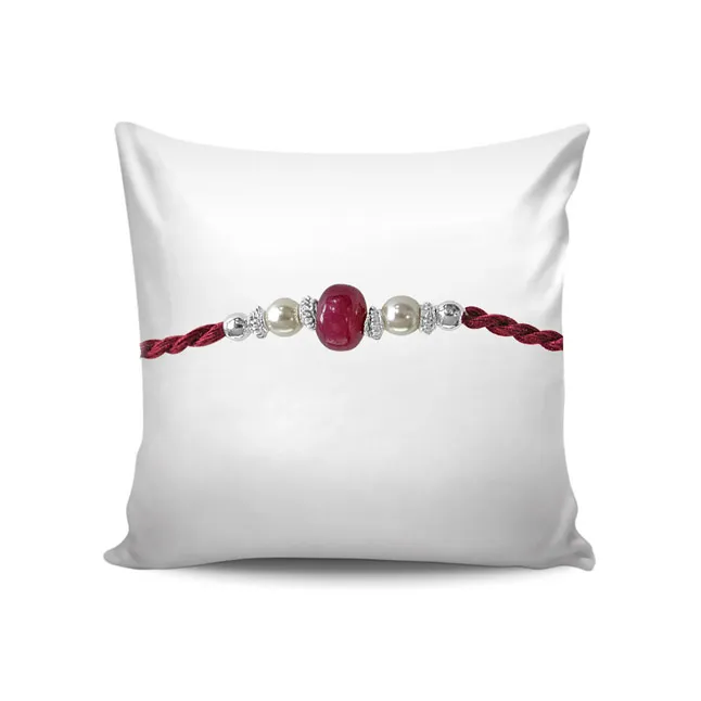 A Fine Real Red Ruby Rakhi (SNRB-1)