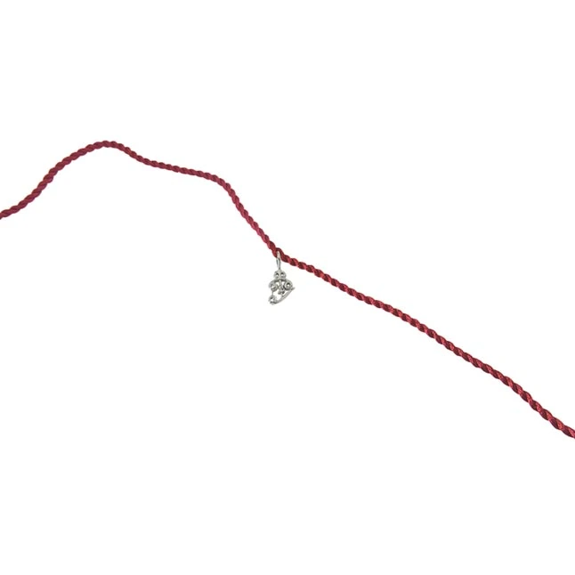 Trishul Shaped Sterling Silver Rakhi for Brothers SNSR13