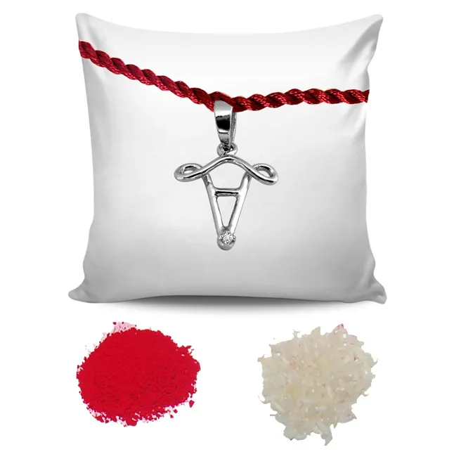 Eye Catchers Sterling Silver Rakhi for Brothers (SNSR22)