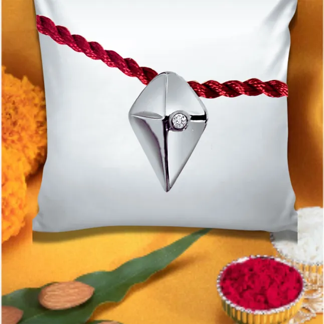 Eternal Feel Sterling Silver Rakhi for Brothers (SNSR24)