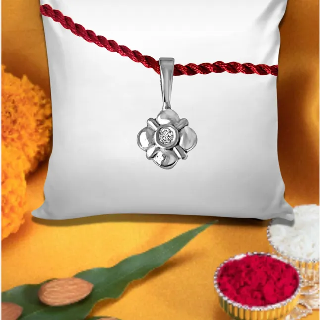 Nature's Beauty Sterling Silver Rakhi for Brothers (SNSR31)