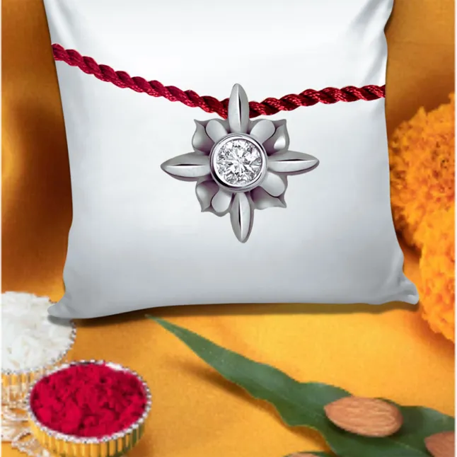 Clusters of Stars Sterling Silver Rakhi for Brothers (SNSR35)