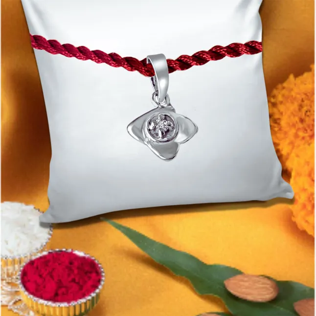 Unique Wonder Sterling Silver Rakhi for Brothers (SNSR37)