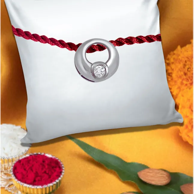 Silver Moon Sterling Silver Rakhi for Brothers (SNSR38)