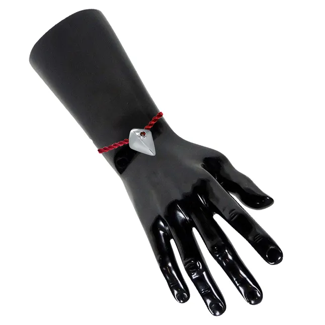 Great Adventure Red Garnet Sterling Silver Rakhi for Brothers (SNSR45)