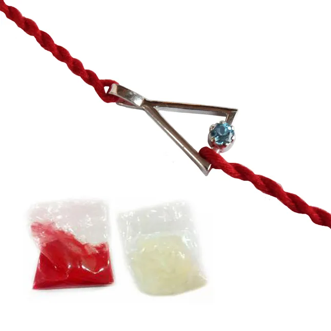 Eternal Bond Blue Topaz Rakhi (SNSR62)