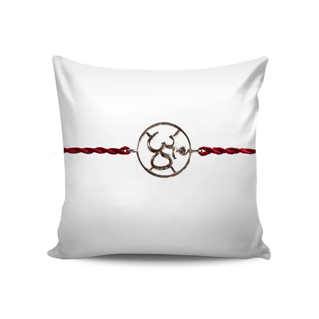 Divine Om Silver Rakhi (SNSR65)