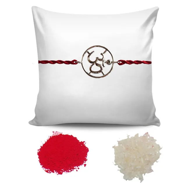 Divine Om Silver Rakhi (SNSR65)