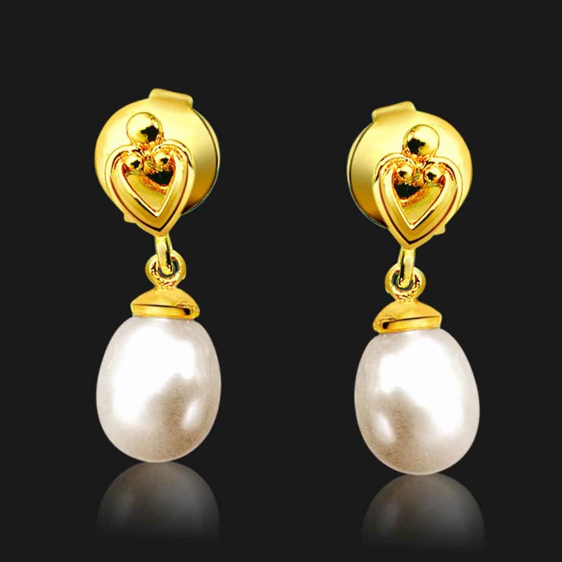 Real Pearl and Silver Trendy Earrings  Shilphaatcom