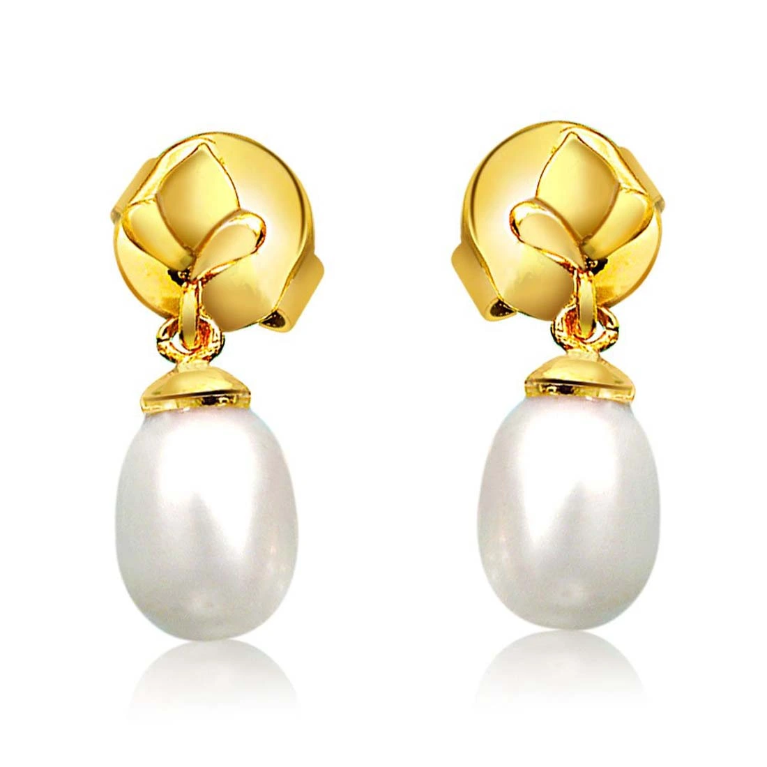 Pearly Flower Earrings (SP384ER)