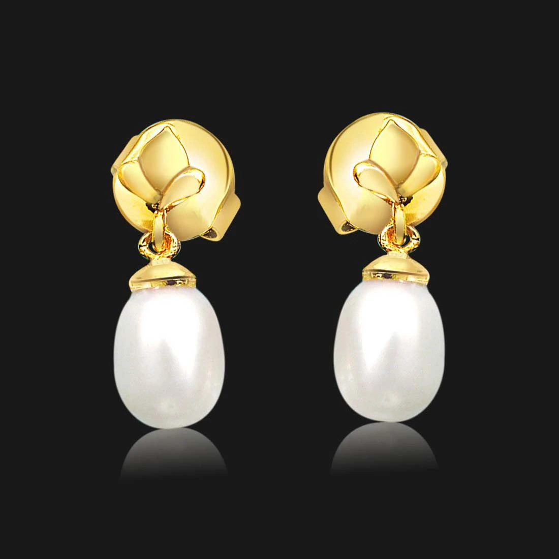 Pearly Flower Earrings (SP384ER)