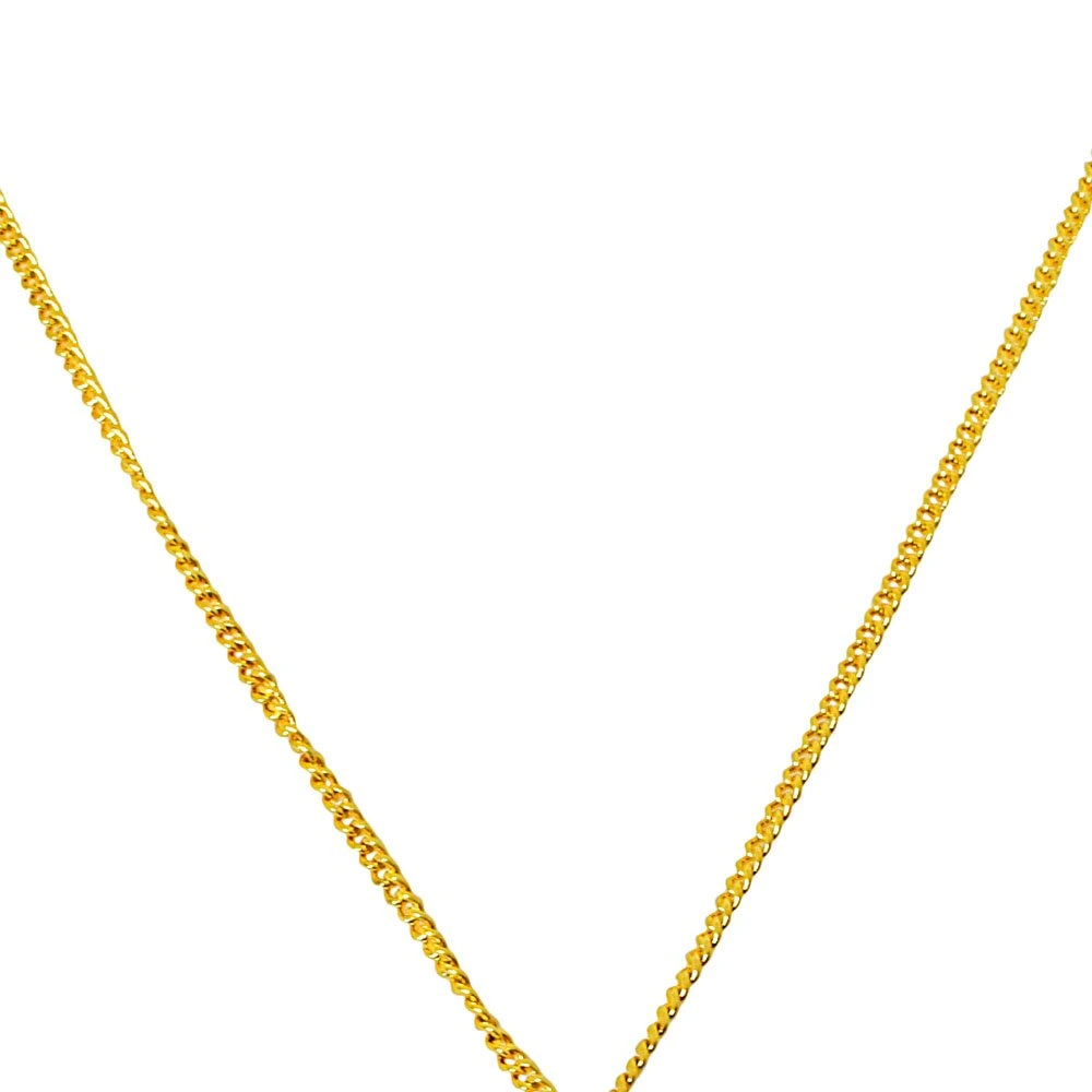 Natural Real Freshwater Pearl Pendant with Gold Plated Chain (SPP5)