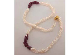 Shangri -la -Twisted Rice Pearl Necklace (SN1)
