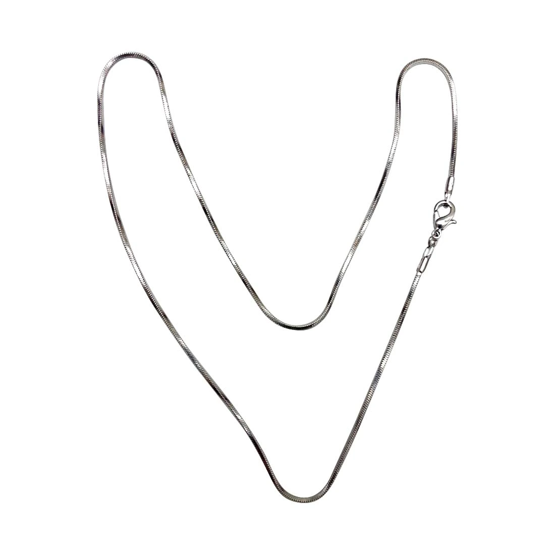 Swastik Pendant in Sterling Silver with Silver Finished Chain for Children (SDS202)