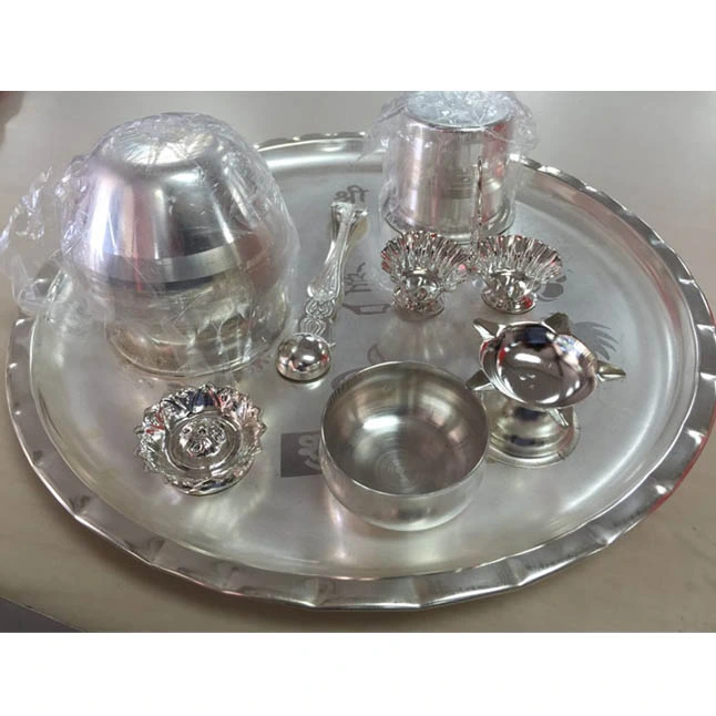 Silver Thali Set