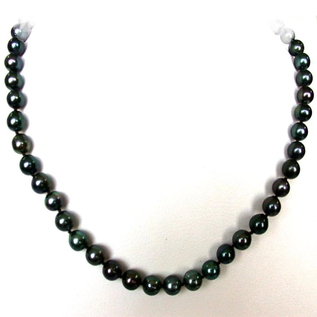 Tahitian Black Pearl Magic Necklace (THT1)
