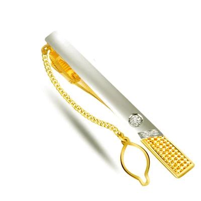 0.10ct Diamond Gold Tiepin -For Men