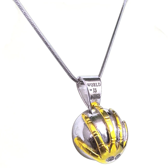 World in Your H -Diamond & Silver Pendants -Sport Collection