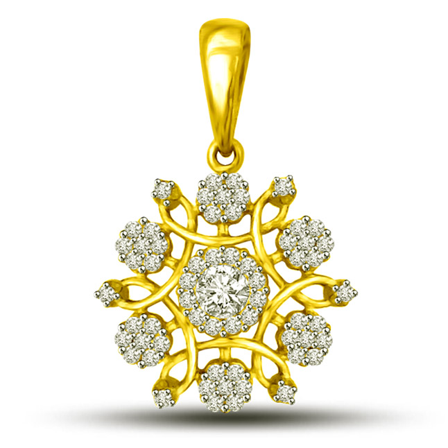 A touch of tradition -Flower Shape Pendants