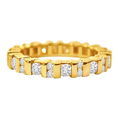 Anniversary Special B -Yellow Gold Eternity rings