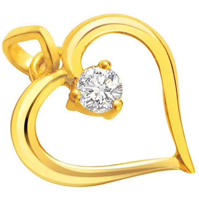 Heart Pendant Buy Heart Shape Pendants Online for Women Surat Diamond