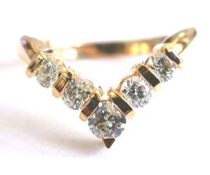 Brilliant 5 Diamond rings 
