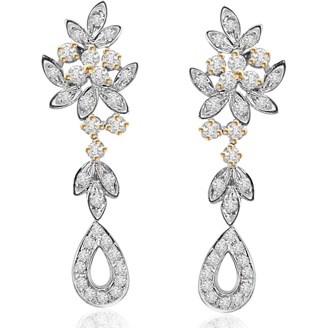 A Bride's Wish -0.68cts Diamond Earrings -Designer Earrings