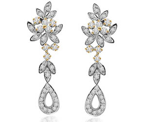 A Bride's Wish -0.68cts Diamond Earrings -Designer Earrings