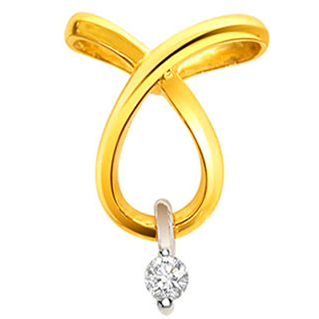 Two Tone Diamond Pendants, Certified Diamond Jewelry Surat Diamond