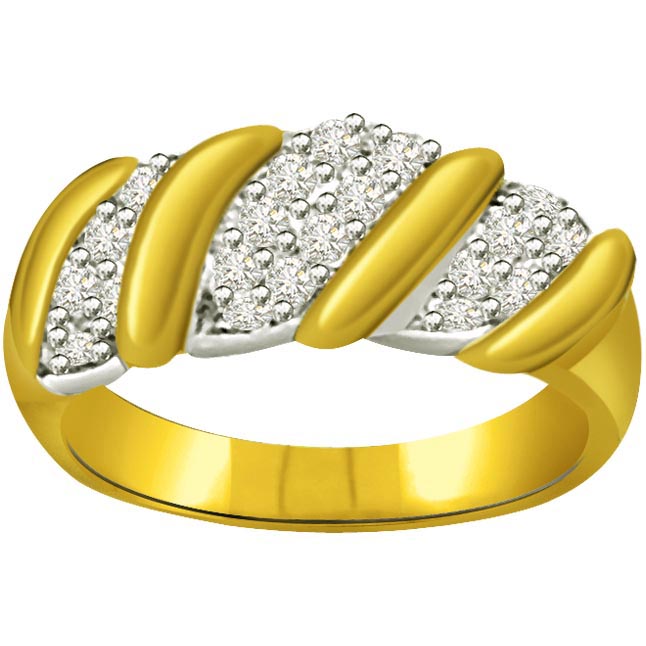 Classic Diamond Gold rings SDR573