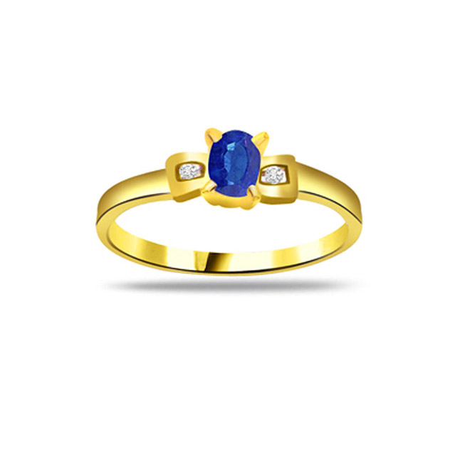 Sapphire Rings, Blue Diamond Ring, Gemstone Rings - Surat Diamond