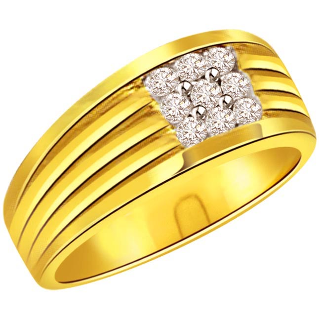 Diamond 0.36 ct Men's rings 