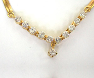 Diamond Necklace DN25 -Solitaire Mangalsutra