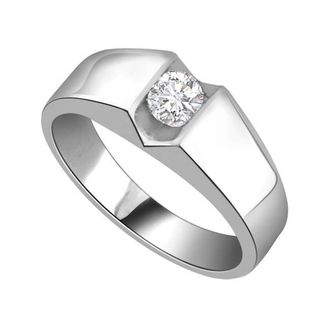 Silver Diamond Rings, Sterling Ladies Silver Rings Design - Surat Diamond