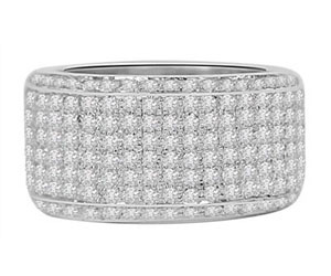 Pave Diamond Rings - Buy Pave Diamond Rings online at best price 