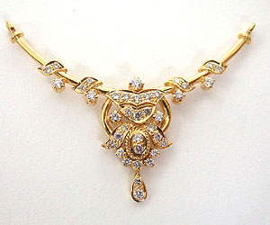 Begining of Life with a Star 0.54 cts Diamond Necklace Pendants Necklaces
