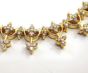 3.78 cts Brilliant Diamond Necklace Pendants -Diamond Necklace